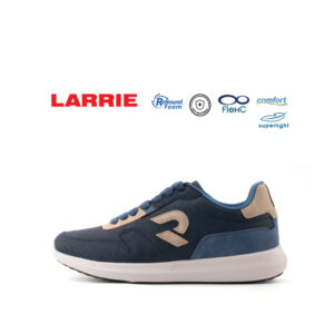 LARRIE Men Navy Trendy Easy Go Sneakers (Smaller Sizes Available) 582402-WA1SV-43P-NAVY