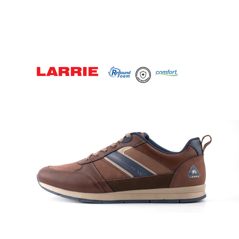LARRIE Men Dark Brown Outdoor Platform Casual Sneakers 582407-TB1SV-32P-D.BROWN