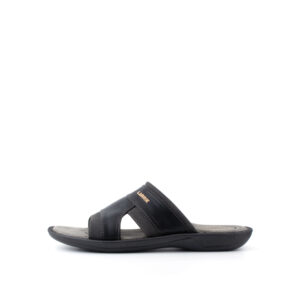 LARRIE Men Black Slip On Wide Sliders