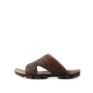 LARRIE Men Dark Brown New Style Basic Slip On Sliders 592305-YK1SV-32P