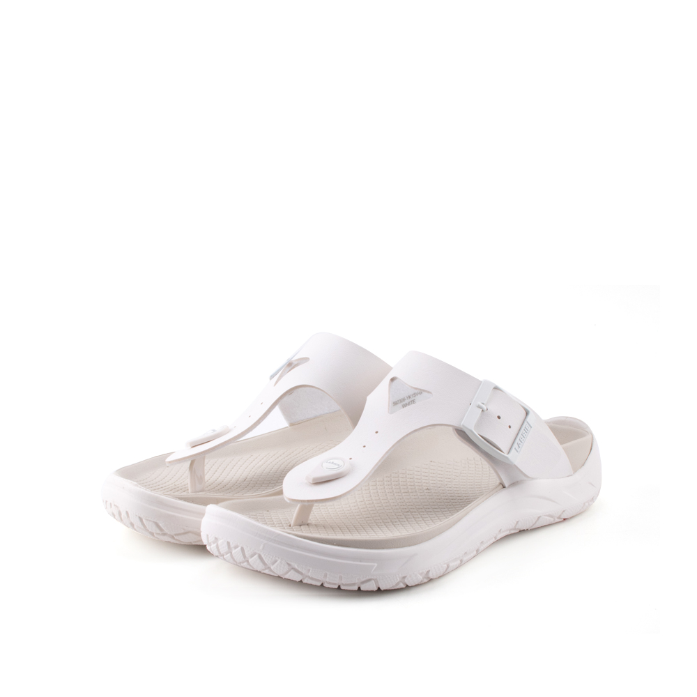 LARRIE Men White Fashion Casual Clip Thong Sandals (Big Sizes Available) - Image 7