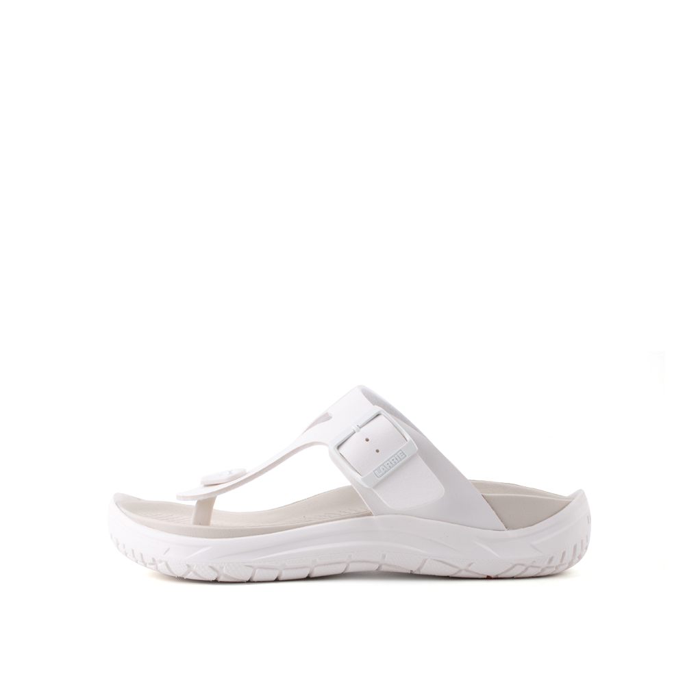 LARRIE Men White Fashion Casual Clip Thong Sandals (Big Sizes Available)
