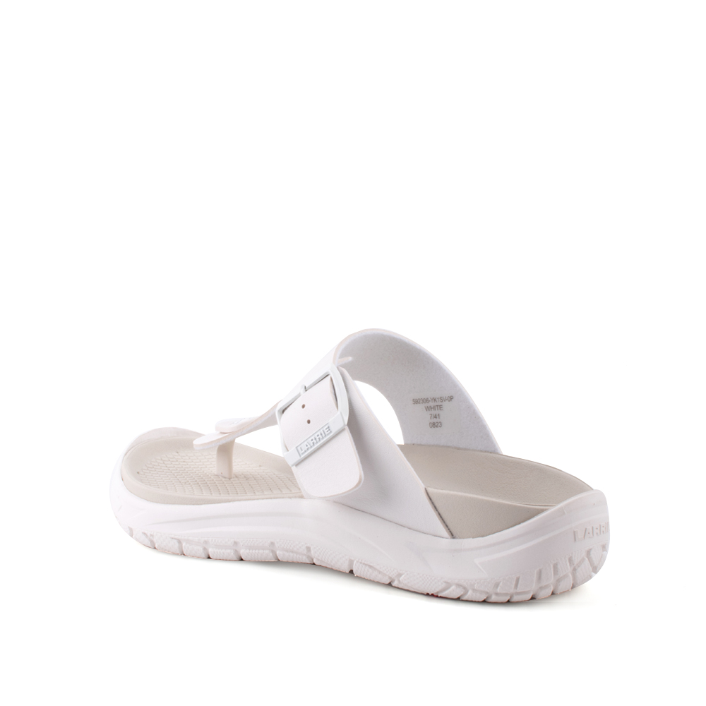 LARRIE Men White Fashion Casual Clip Thong Sandals (Big Sizes Available) - Image 6
