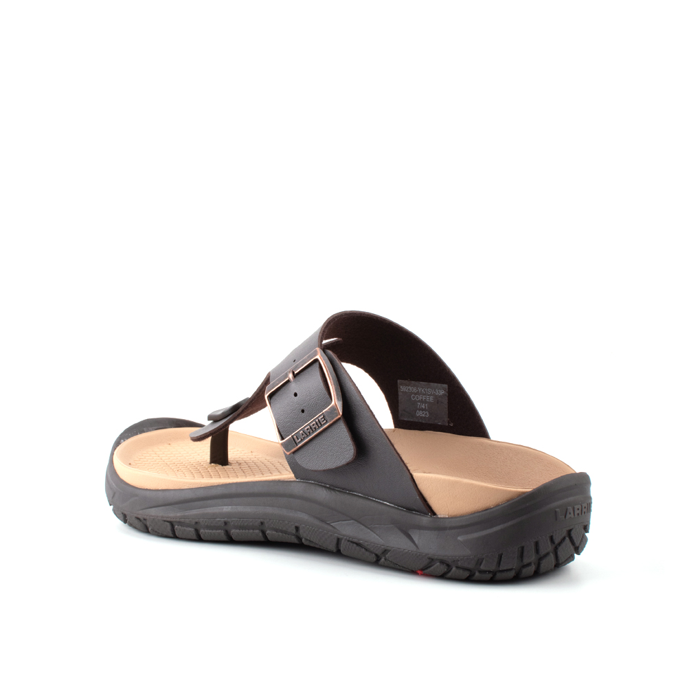LARRIE Men Coffee Fashion Casual Clip Thong Sandals (Big Sizes Available) - Image 6