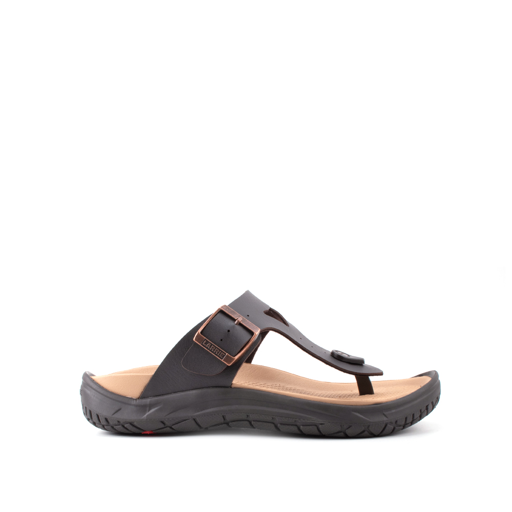 LARRIE Men Coffee Fashion Casual Clip Thong Sandals (Big Sizes Available) - Image 2