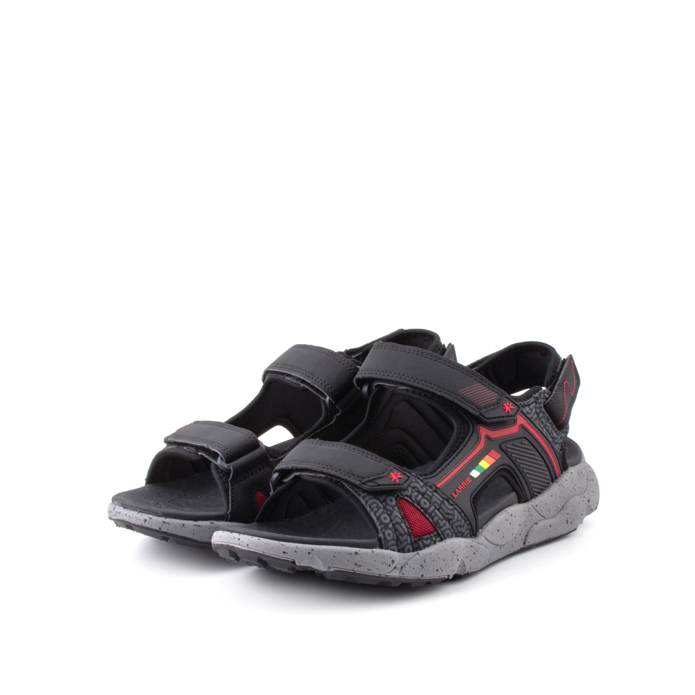 LARRIE Men Black Active Comfy Sandals - Image 7