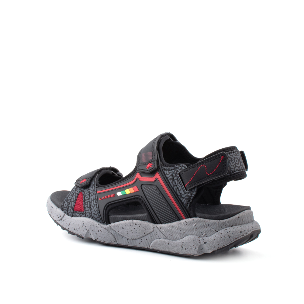 LARRIE Men Black Active Comfy Sandals - Image 6