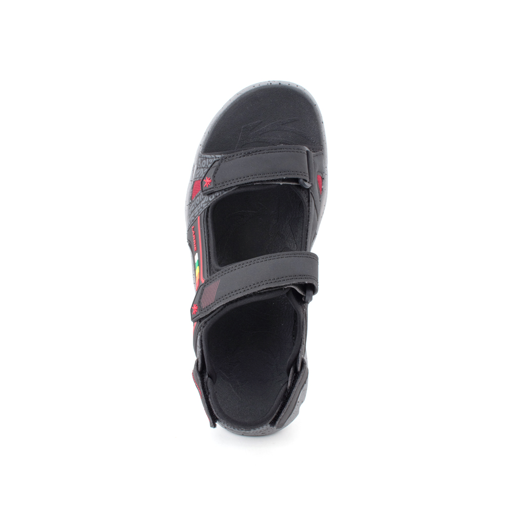LARRIE Men Black Active Comfy Sandals - Image 3