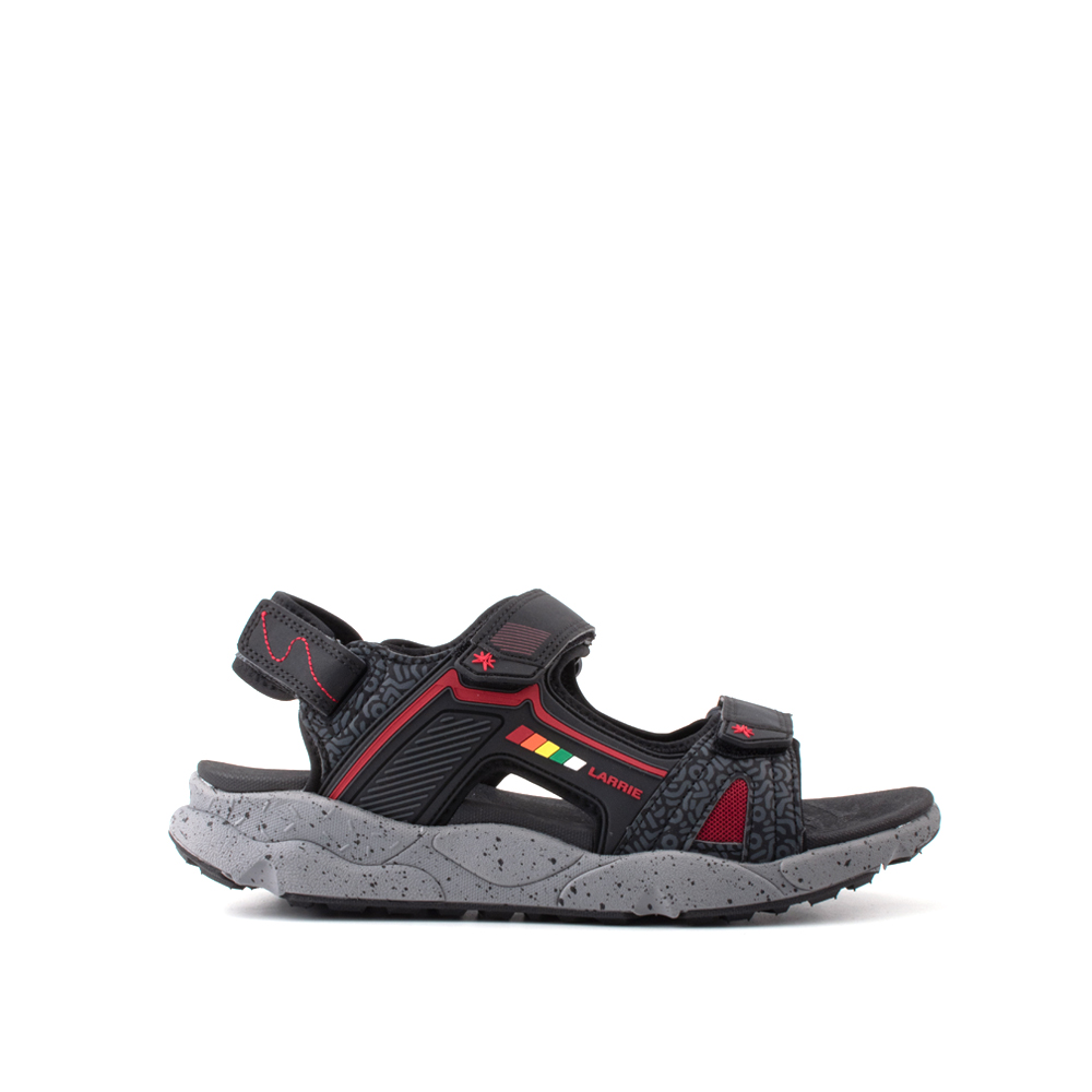 LARRIE Men Black Active Comfy Sandals - Image 2