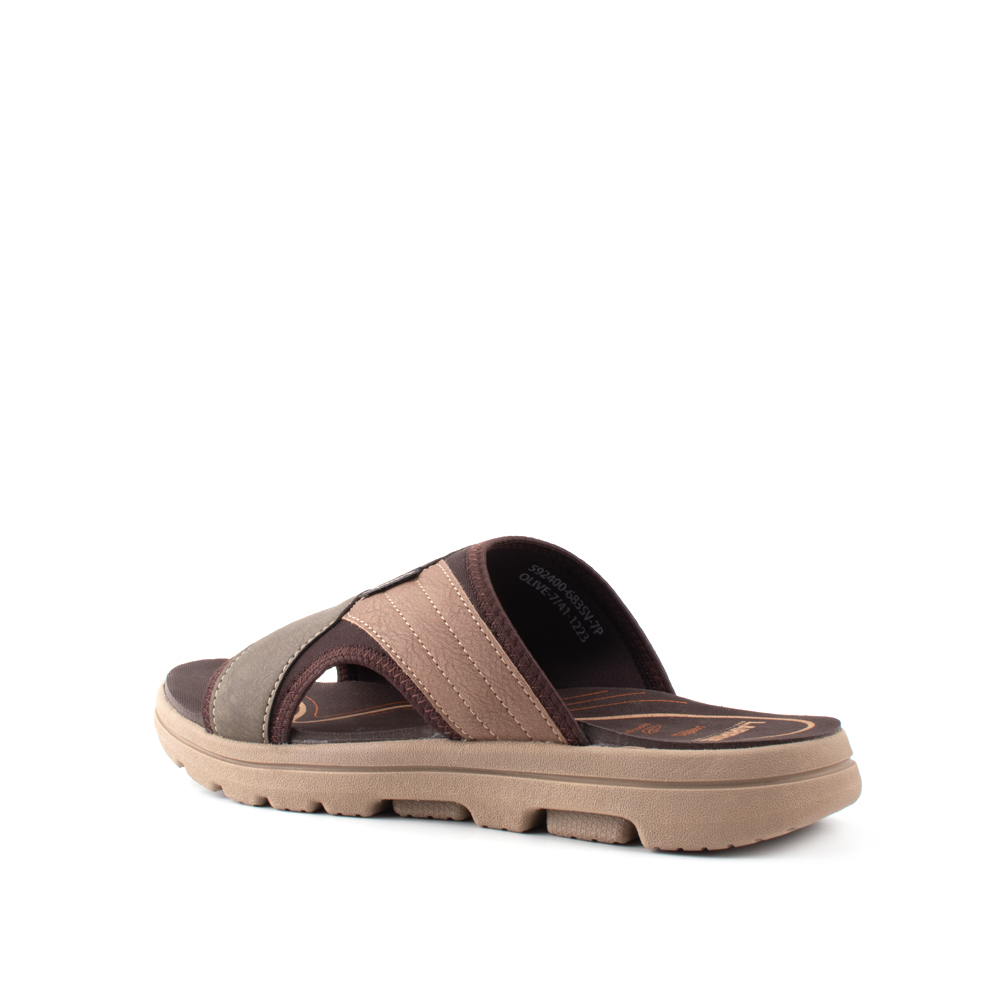 LARRIE Men Olive All Day Comfort Sliders (Big Size Available) - Image 6