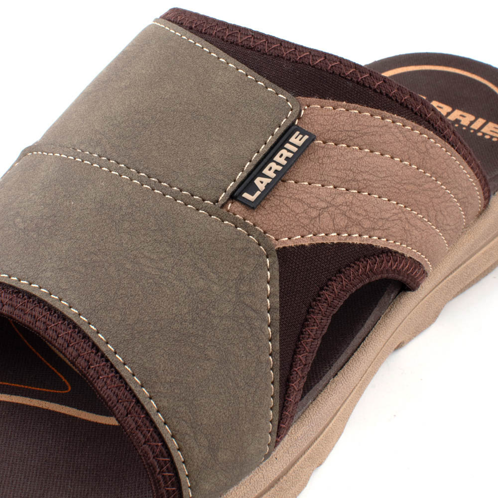 LARRIE Men Olive All Day Comfort Sliders (Big Size Available) - Image 5