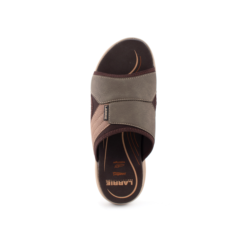 LARRIE Men Olive All Day Comfort Sliders (Big Size Available) - Image 3