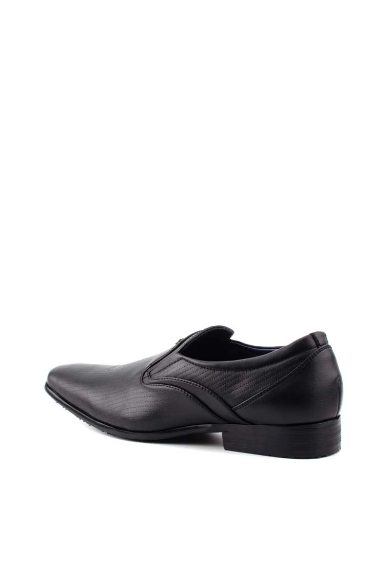 LR LARRIE Men Black Slip On Smart Casual Business Wear - Image 5