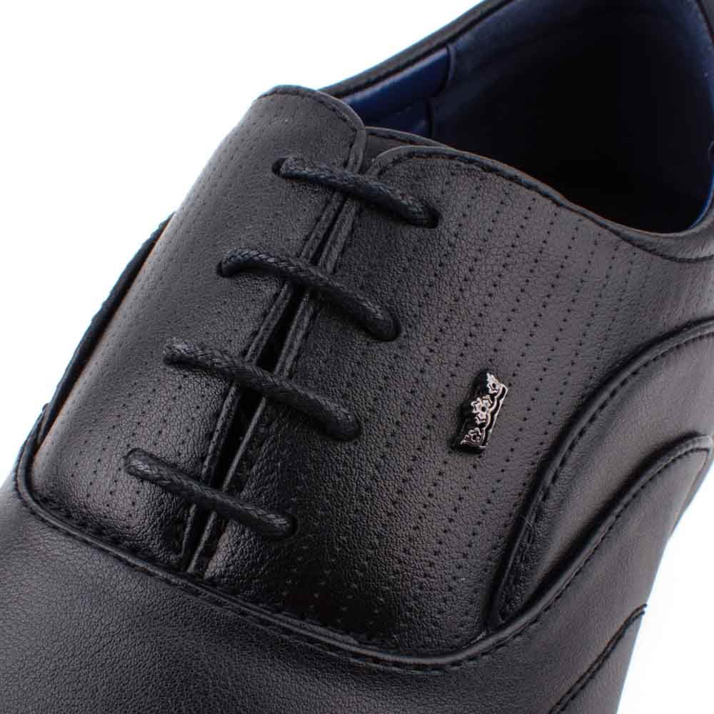 LR LARRIE Men Black Closed Lace Smart Casual Business Wear - Image 5