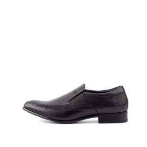 LR LARRIE Men Black Semi Patterned Smart Casual Business Wear