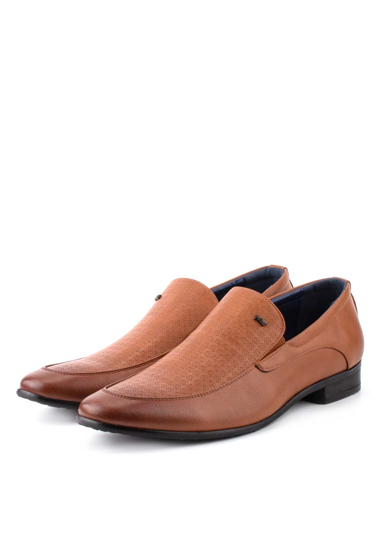 LR LARRIE Men Brown Smooth Classy Slip On Business Shoes - Image 7