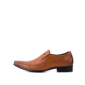 LR LARRIE Men Brown Classy Stitched Formal Loafers