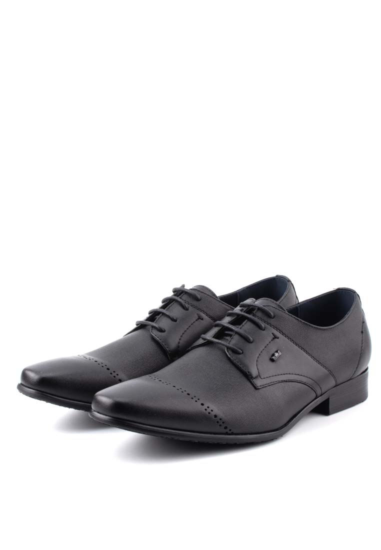 LR LARRIE Men Black All Match Laceup Casual Oxford Shoes - Image 7