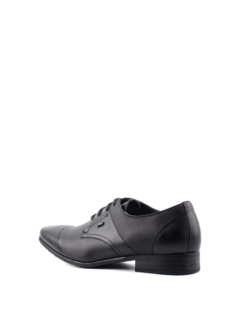 LR LARRIE Men Black All Match Laceup Casual Oxford Shoes - Image 5