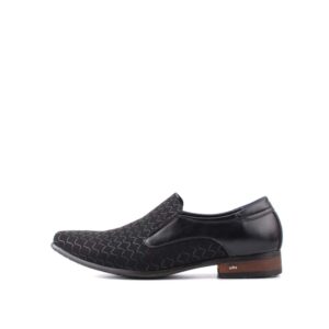 LR LARRIE Men Black Fashion Full Designed Business Shoes