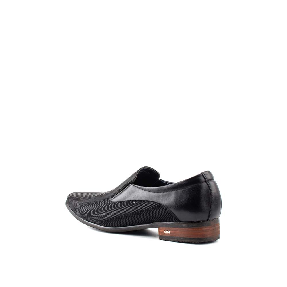 LR LARRIE Men Seamless Retro Wave Patterned Business Shoes - Image 5