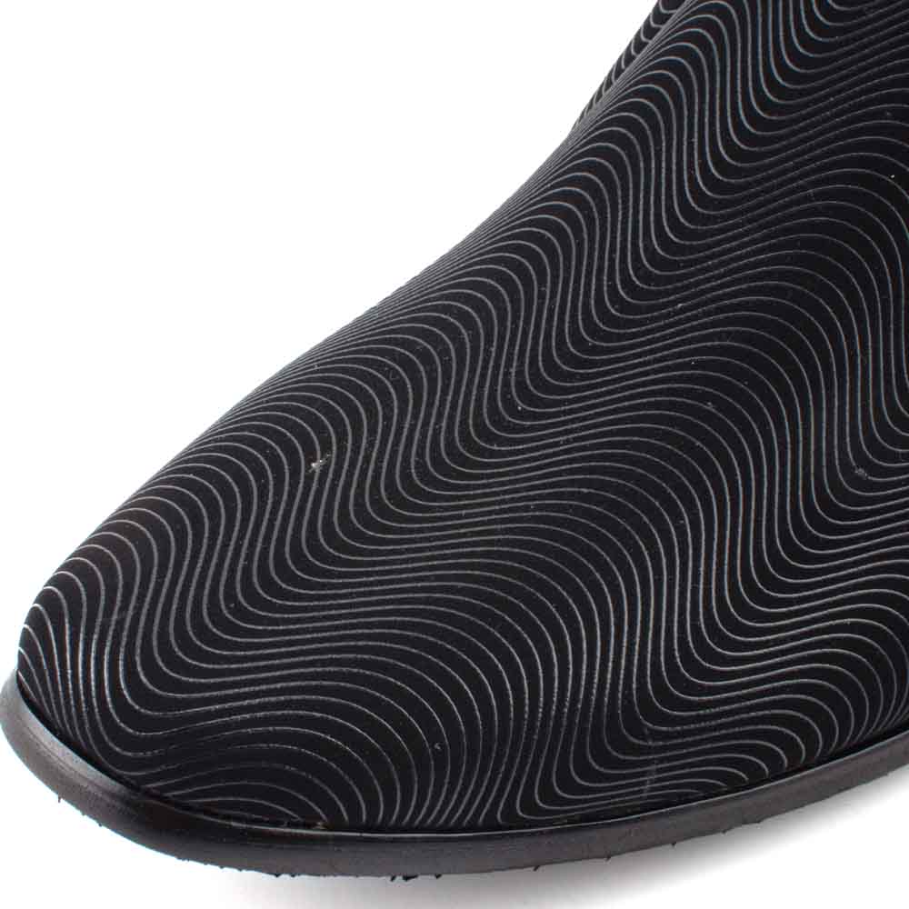LR LARRIE Men Seamless Retro Wave Patterned Business Shoes - Image 4