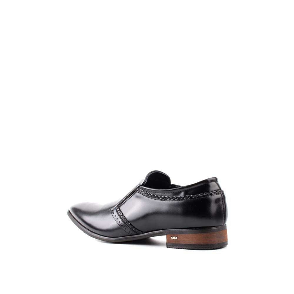 LR LARRIE Men Black Smooth and Shiny Formal Shoes - Image 5