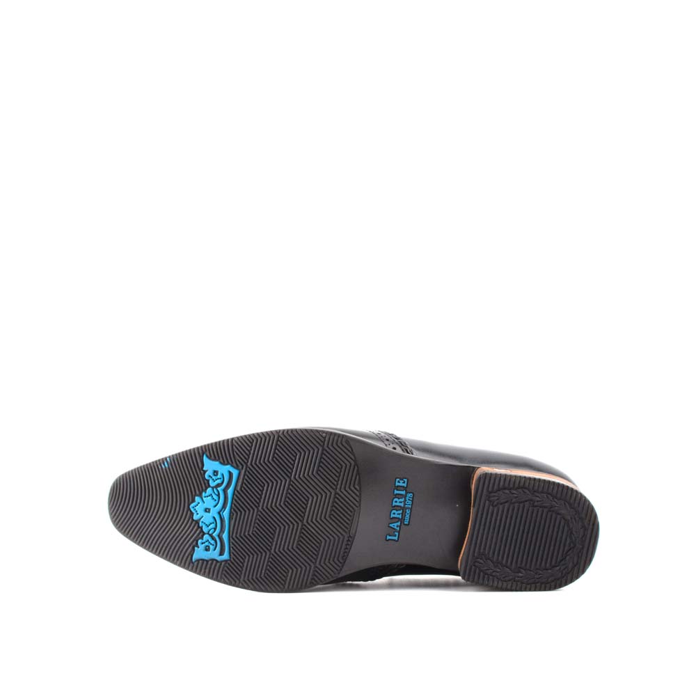 LR LARRIE Men Black Smooth and Shiny Formal Shoes - Image 2