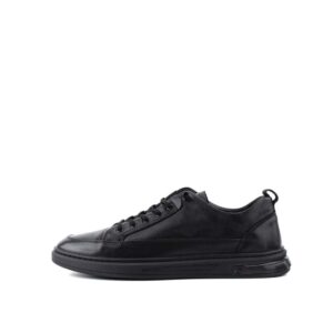 LR LARRIE Men's Black Supreme Lace Up Sneakers