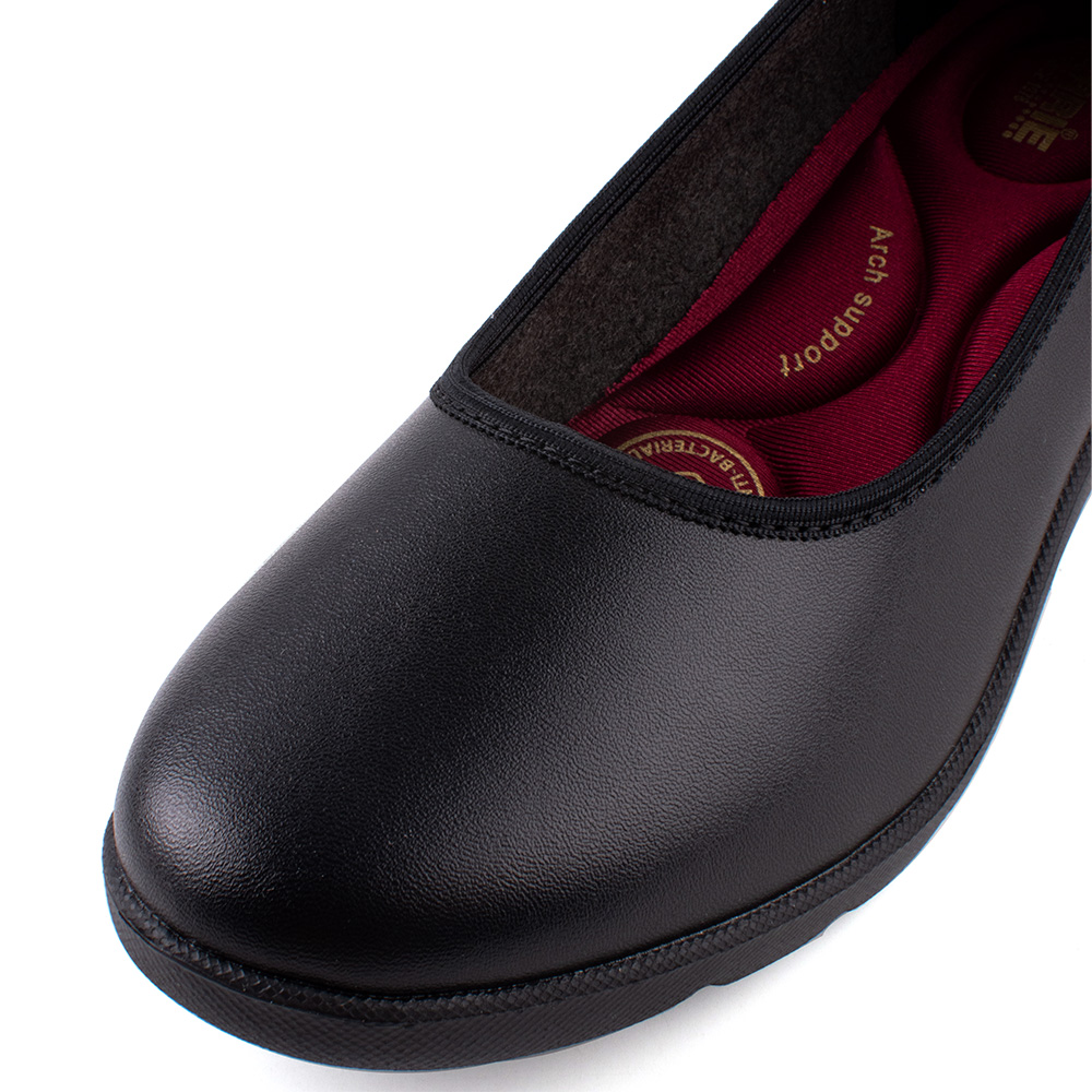 LARRIE Women Xena Black Formal Comfort Slip-On - L32403-RI02SV-1-BLACK - Image 4