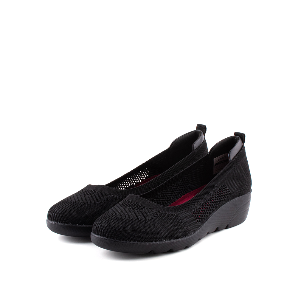 LARRIE Women Xena Black Formal Comfort Slip-On - L32403-RI03SV-1-BLACK - Image 2