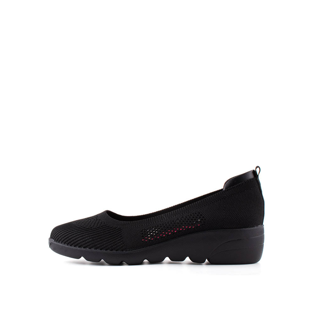 LARRIE Women Xena Black Formal Comfort Slip-On - L32403-RI03SV-1-BLACK