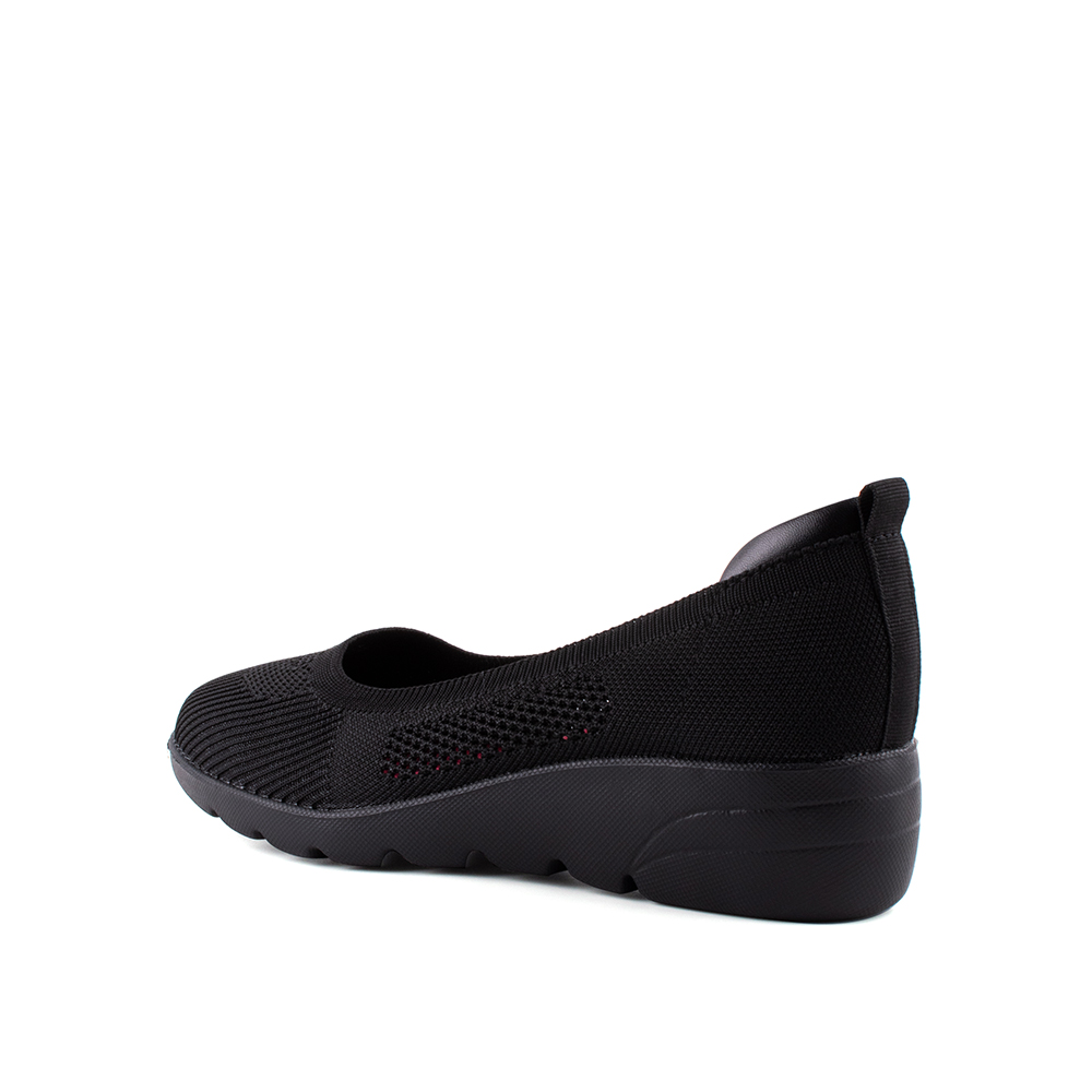 LARRIE Women Xena Black Formal Comfort Slip-On - L32403-RI03SV-1-BLACK - Image 3