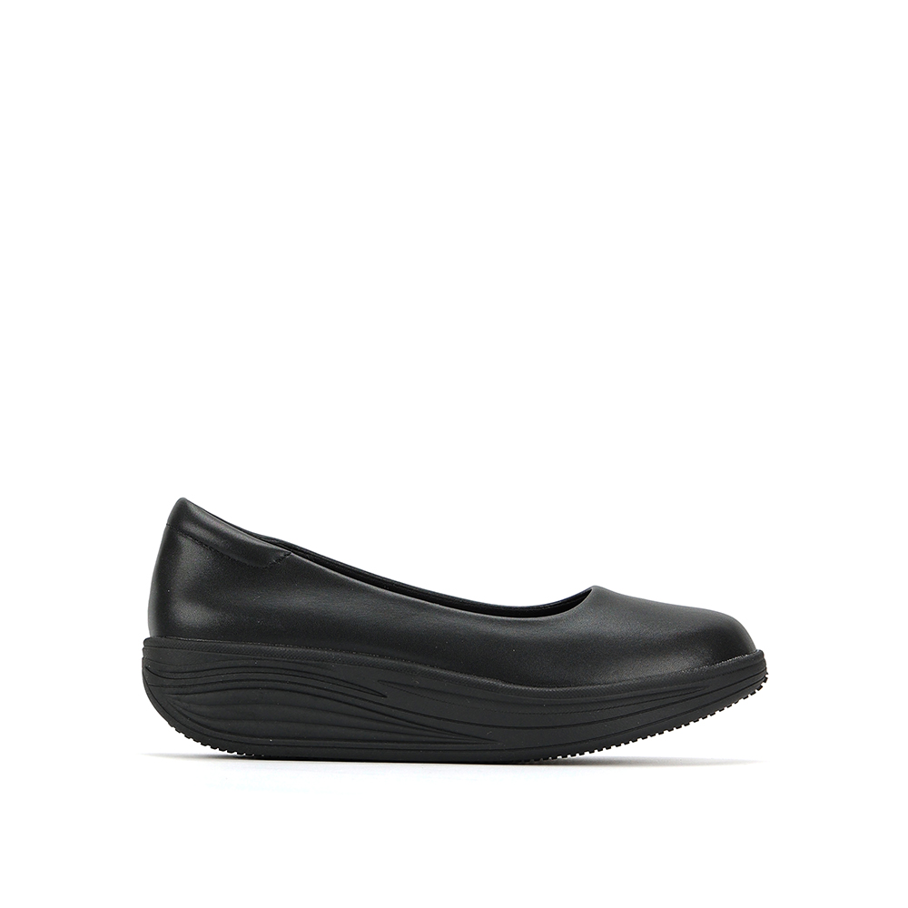 LARRIE Ladies Black Zuri Anti-Odour Wedge Work Shoes - Image 7