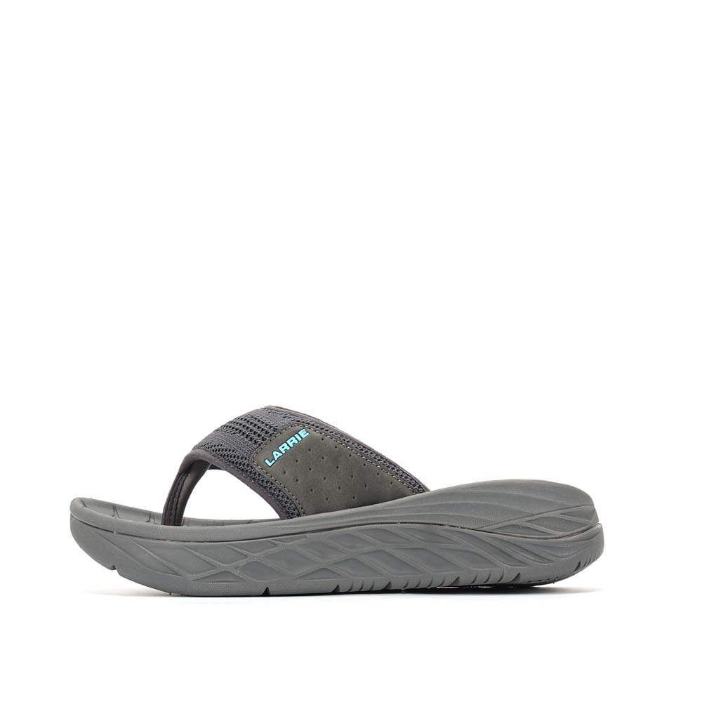 LARRIE Men Grey Cushion Soles Comfy Sandals 592515-YK1SV-12P-GREY