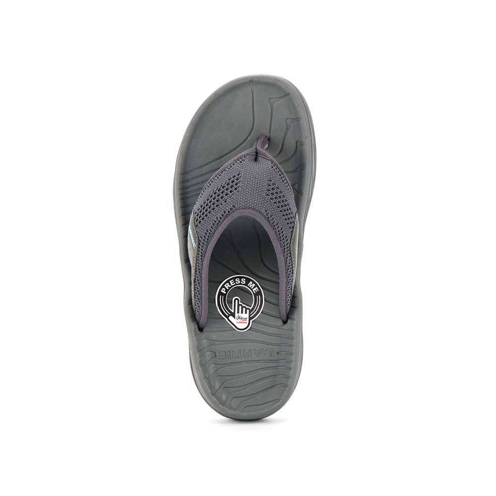 LARRIE Men Grey Cushion Soles Comfy Sandals 592515-YK1SV-12P-GREY - Image 5