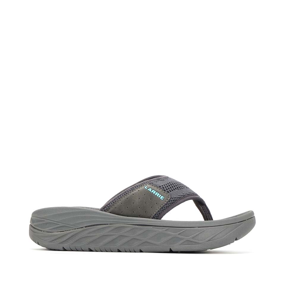 LARRIE Men Grey Cushion Soles Comfy Sandals 592515-YK1SV-12P-GREY - Image 4