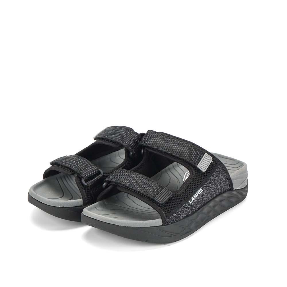 LARRIE Men Black All Day Max Rest Comfy Sandals 592515-YK2SV-1P-BLACK - Image 8