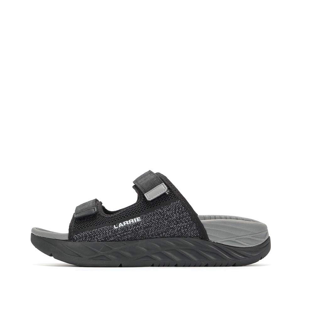 LARRIE Men Black All Day Max Rest Comfy Sandals 592515-YK2SV-1P-BLACK