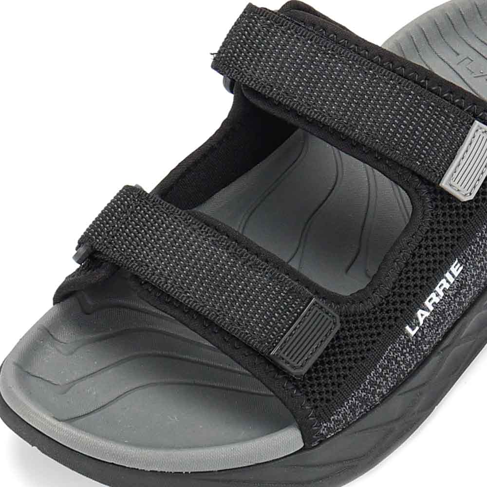 LARRIE Men Black All Day Max Rest Comfy Sandals 592515-YK2SV-1P-BLACK - Image 5
