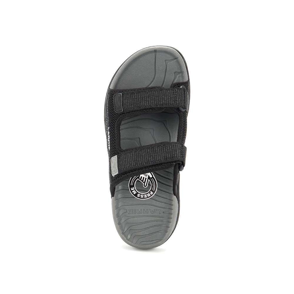 LARRIE Men Black All Day Max Rest Comfy Sandals 592515-YK2SV-1P-BLACK - Image 4
