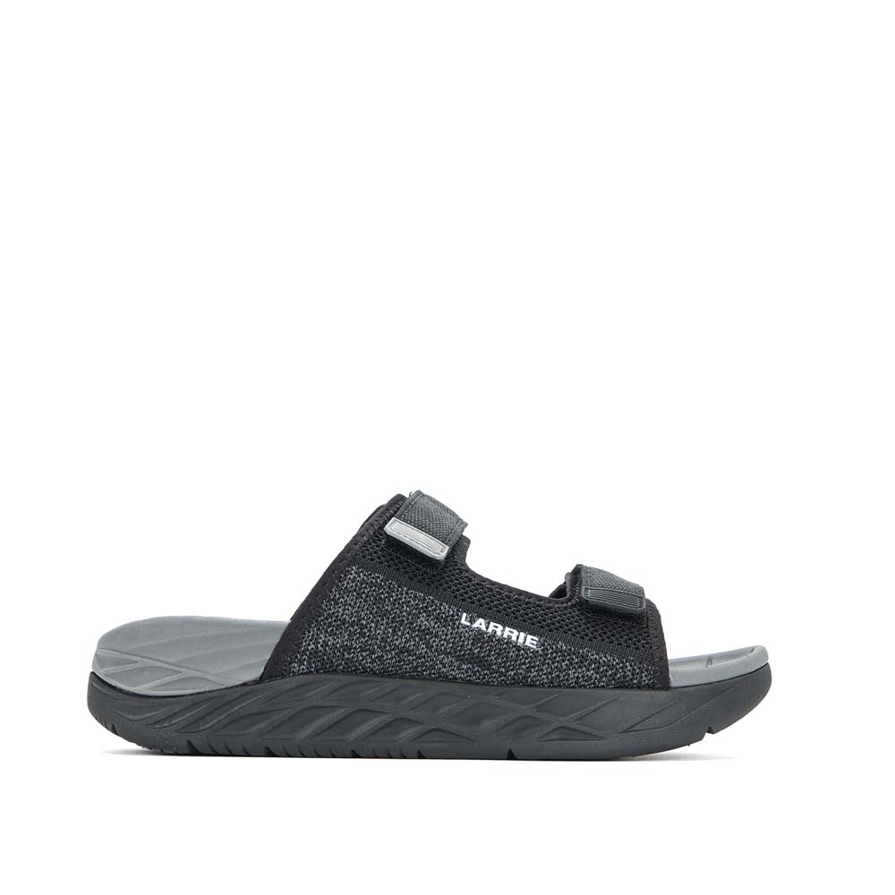 LARRIE Men Black All Day Max Rest Comfy Sandals 592515-YK2SV-1P-BLACK - Image 2