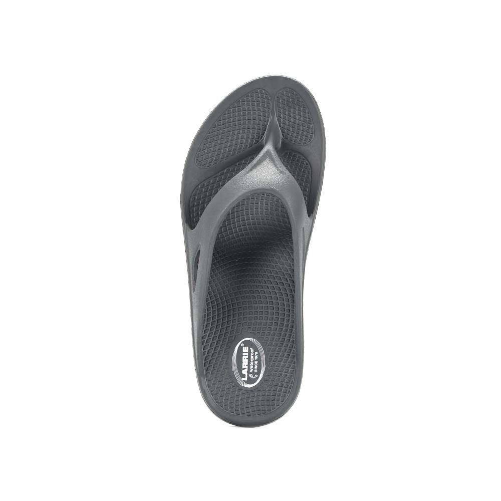 LARRIE Men Grey Durable Light Weight Casual Flip Flops 592505-CS1SV-12P-GREY - Image 4