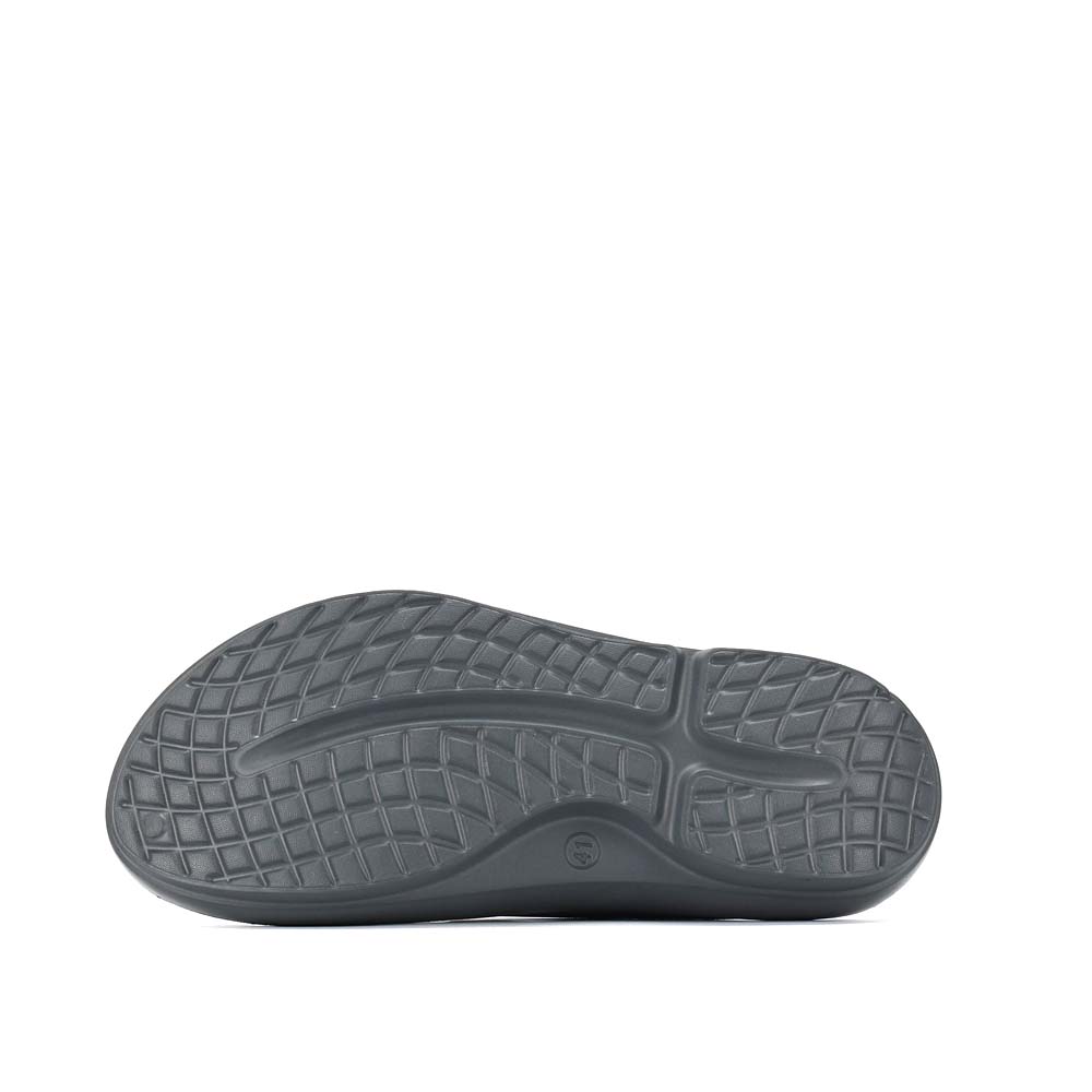 LARRIE Men Grey Durable Light Weight Casual Flip Flops 592505-CS1SV-12P-GREY - Image 3