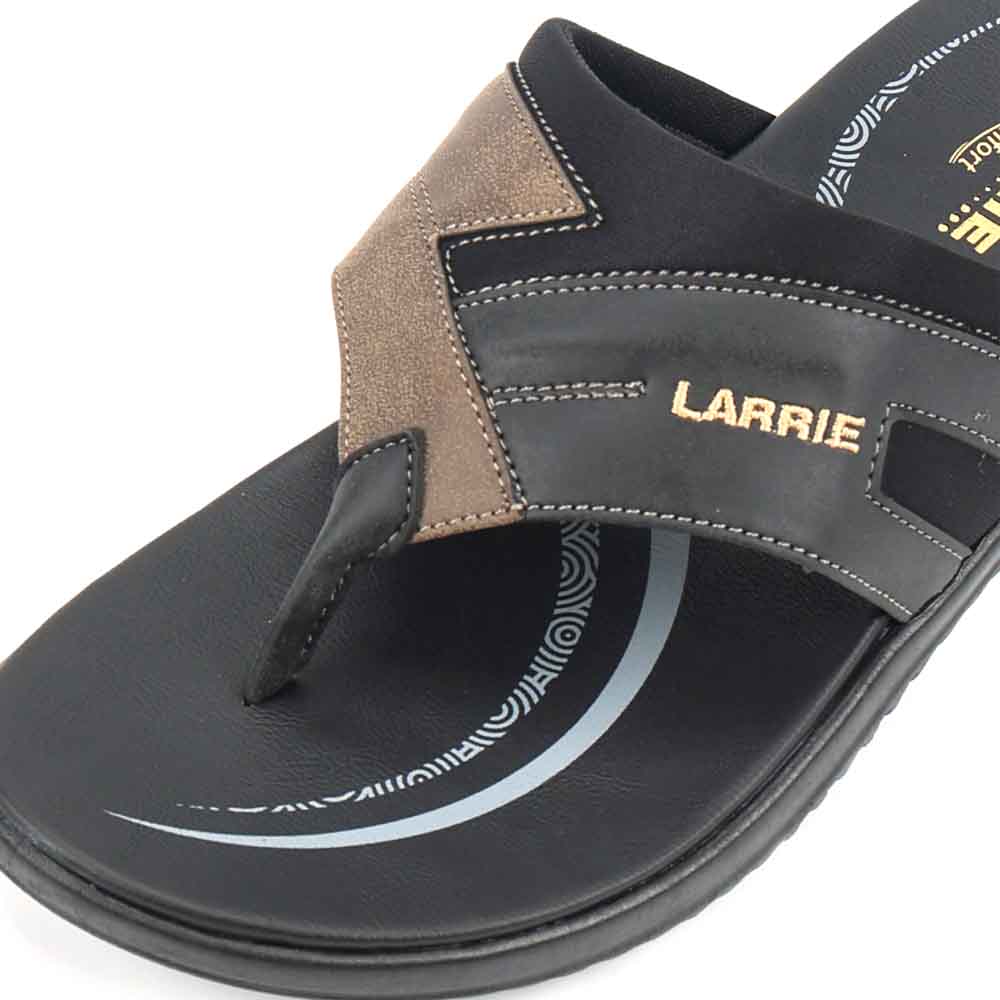 LARRIE Men Olive Comfy Feet Slip On Thongs 592512-681SV-7P-OLIVE - Image 5