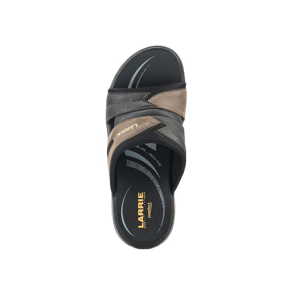 LARRIE Men Olive Comfy Feet Slip On Sliders 592512-682SV-7P-OLIVE - Image 4