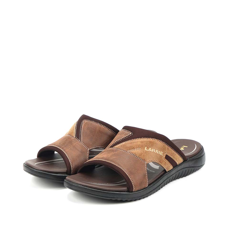 LARRIE Men Khaki Comfy Feet Daily Wear Sliders 592512-683SV-6P-KHAKI - Image 7