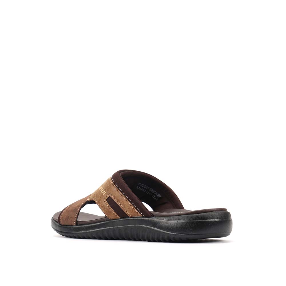 LARRIE Men Khaki Comfy Feet Daily Wear Sliders 592512-683SV-6P-KHAKI - Image 6