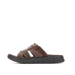 LARRIE Men Olive Soothe Sole Comfy Open Toe Sandals 592514-682SV-7P-OLIVE