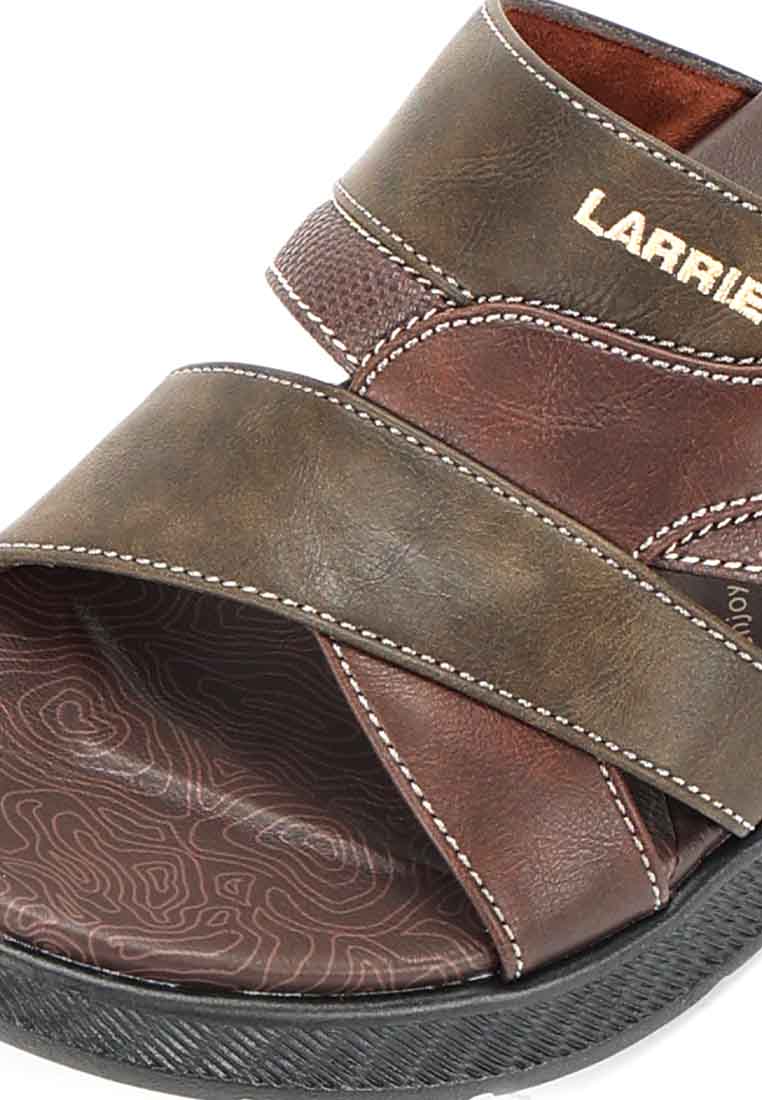 LARRIE Men Olive Soothe Sole Comfy Open Toe Sandals 592514-682SV-7P-OLIVE - Image 7